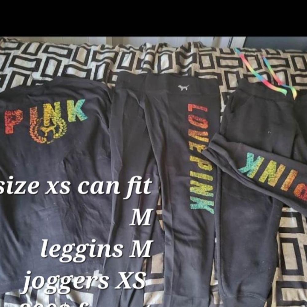 3 pc rare hard to find pink vs outfit set